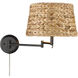 Eleanor 13 inch 100.00 watt Matte Black Adjustable Sconce Wall Light 